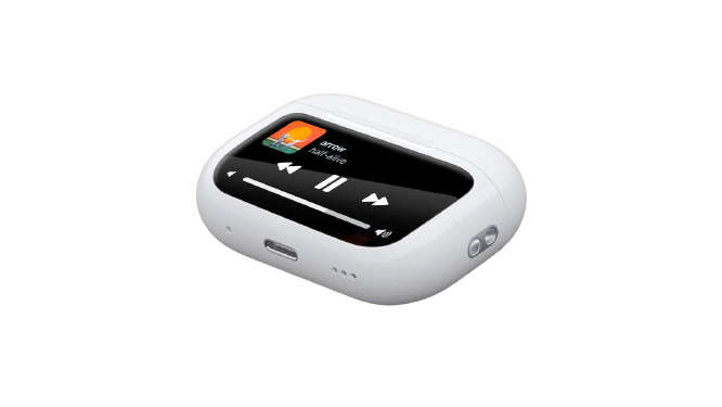 Airpods Pro (2 Gen White) with Touch Screen Display