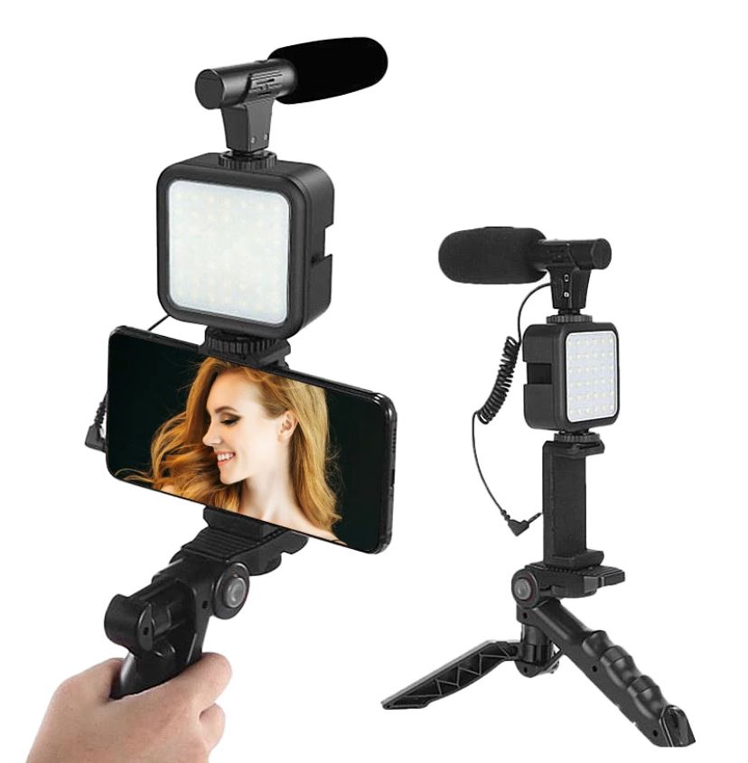 AY 49 Video Making Tripod Kit with Mic