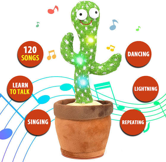 Dancing & Singing Cactus Toy for Kids