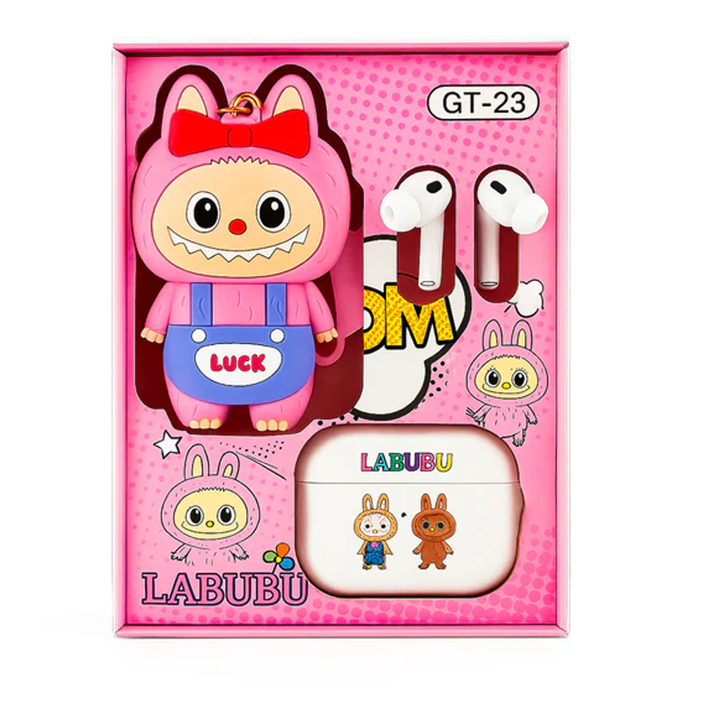 Labubu GT-23 Wireless Earbuds With Cute Cartoon Toy
